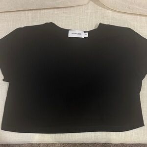 Talentless Classic Black Crop Top; Size M; Never worn
